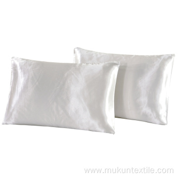 Solid cover Silk pillow case cover